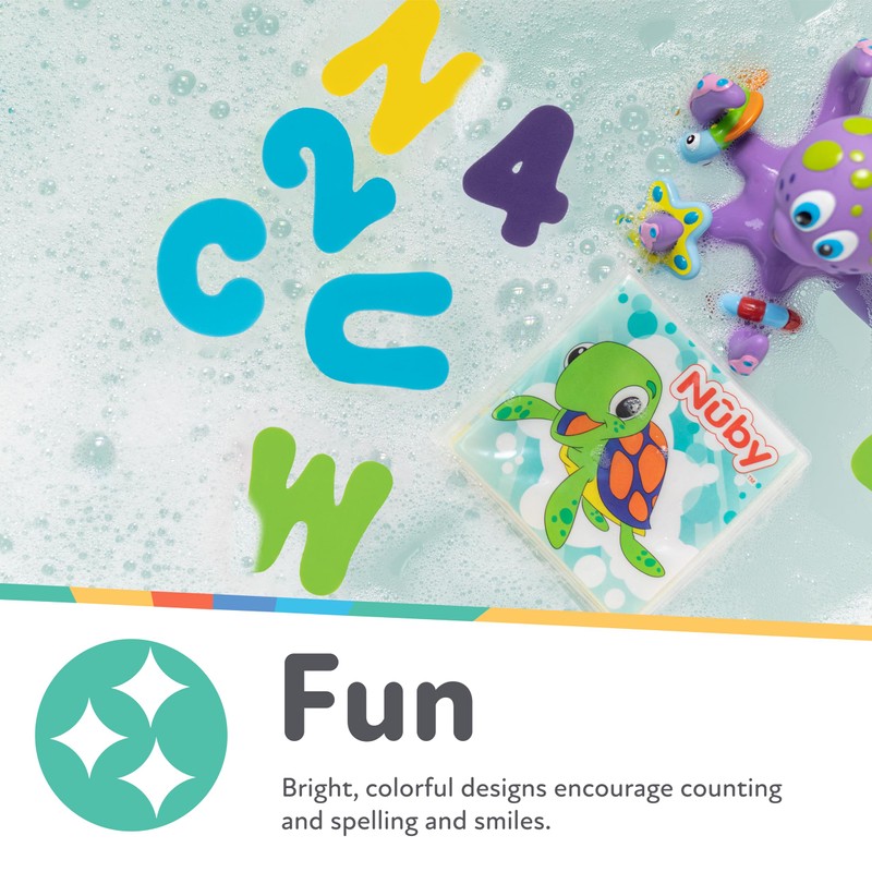Nuby Foam Bath Letters and Numbers for Toddlers - Bath