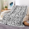 Grey Ultra Soft Leopard Throw Blanket, Comfy Cozy Lightweight Flannel