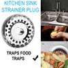 ebuyerfix Kitchen Sink Strainer Plug, Stainless Steel Sink Protector Waste