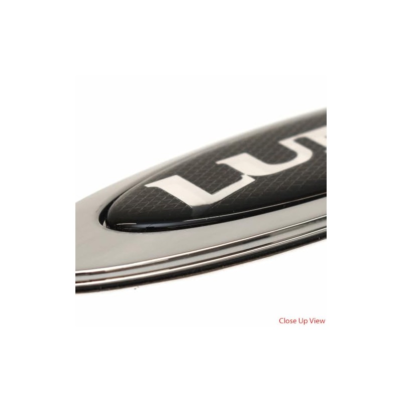 Lund Boat Raised Emblem Decal 2094234 | Logo Silver Black