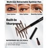 Black Eye Liner Pencils for Older Women,Long Lasting Waterproof Smudge-Proof