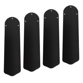 RecPro RV Replacement Ceiling Fan Blades | 36" or 42" | Cherry, Oak, or Black | 4 Pack (42" Black)