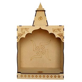 ESPLANADE DIY MDF Temple Puja Mandir for Home shop Office | Build Your Own Mandir | Pooja Articles