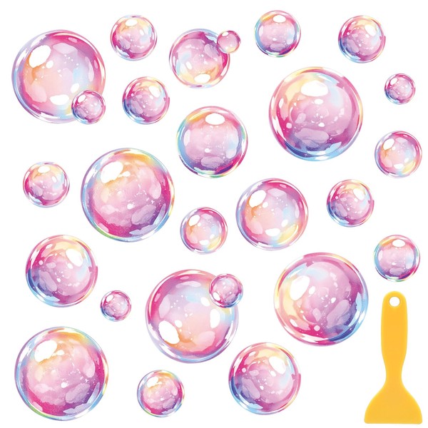 Whaline 30Pcs Bubble Non Slip Bathtub Stickers Under The Sea
