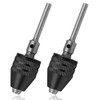 Mesee 2Pcs Mini Keyless Drill Chuck, 0.3-3.4mm Quick Change Chucks