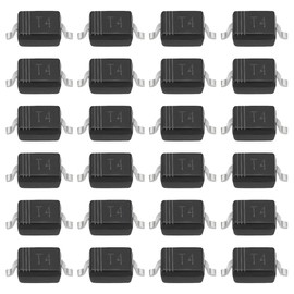 Qury 100Pcs T4 Mount Diode SMD 0805 SOD320 Small Signal Chip Switch 1N4148WS for Digital Devices Smart Home Lighting Automotive