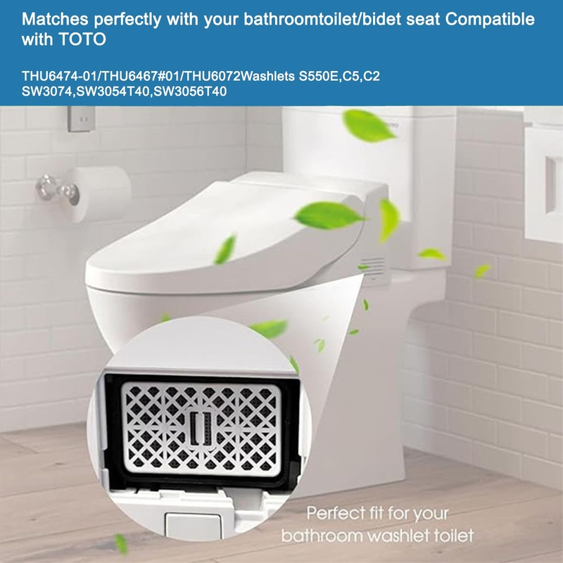 TOTO-Washlet Deodorizer Filter, THU9476 Deodorizing Cartridge Air Filter Compatible with