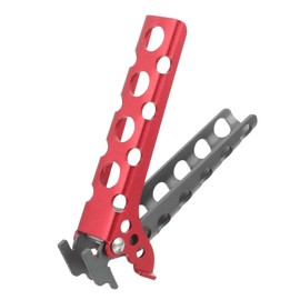 Milisten 1pc Slide Pot Clip Kitchen Gadget Clamp Camping Pot Clamp Holder Heat Resistant Tongues Pan Grip Camping Accessories Cookware Clamp Non-Slip Aluminum Alloy Red Pot Rack