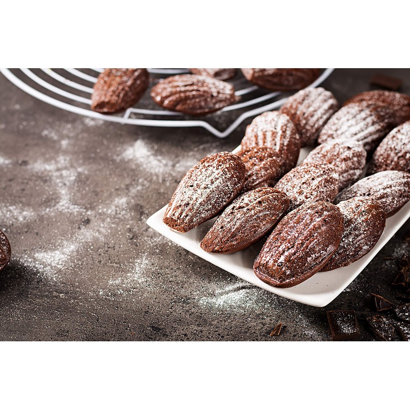 Fox Run Non-Stick Madeleine Pan, Carbon Steel, 12-Cup,Grey