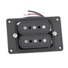 Prewired 3 String Humbucker Pickup Input Jack for Cigar Box
