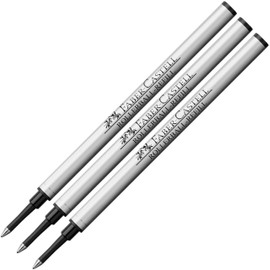 Faber-Castell 148712 – Refill Rollerball Pen Basic (Pack of 3, Black)