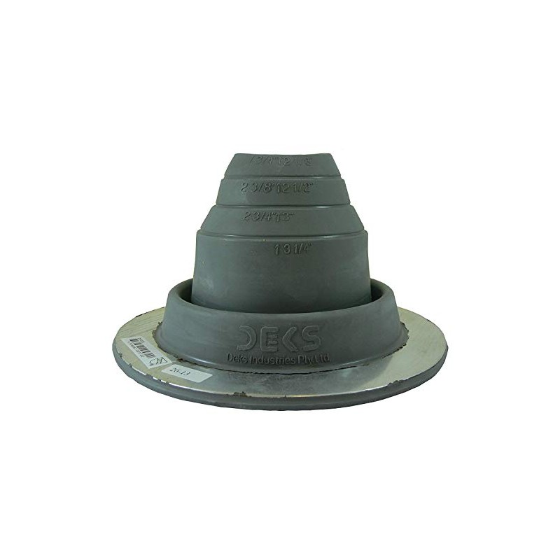 #2 (1-3/4" to 3-1/4") Round Gray EPDM Flexible Pipe Flashing