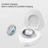 Smart Activity Tracker Ring With Charging Case Rhinestone Decorative IP67