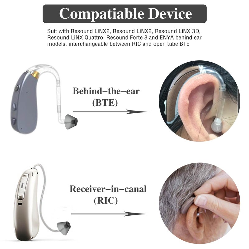 6Counts-Resound Hearing Aid Domes Sure Fit Hearing Aids Tulip Domes