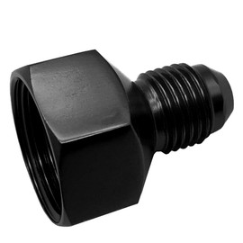 10AN to 6AN Fitting Adapter Female -10 AN to Male Flare 6 AN Reducer Fuel Line Hose Fittings Aluminum Black