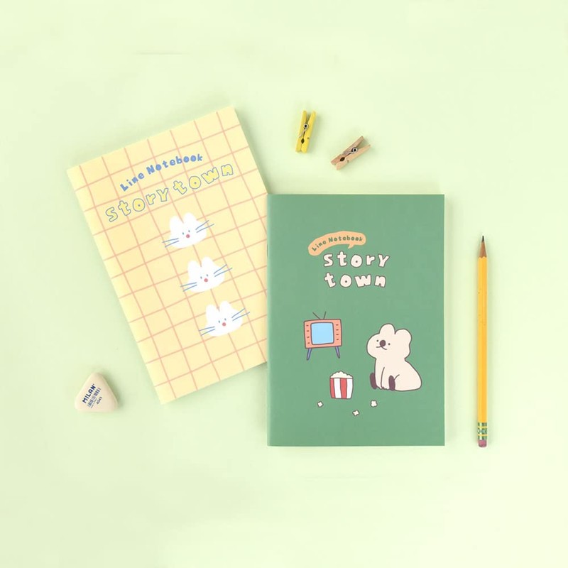 Monolike A5 Story Town Afternoon B Notebook 6 Types, A5