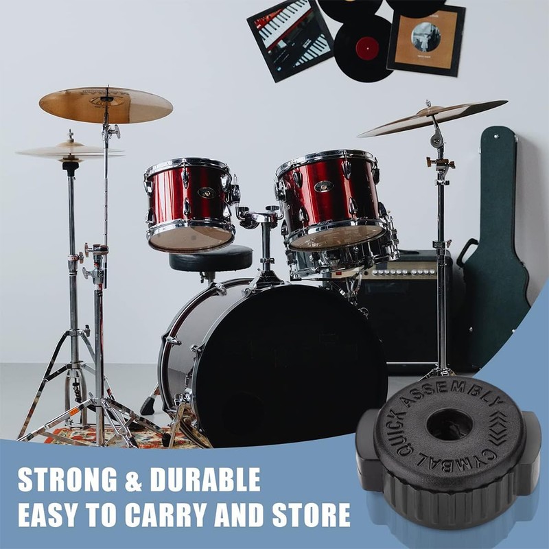 Pack of 6 Cymbal Nuts, Professional Cymbal Quick Release Cap,
