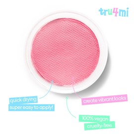 tru4mi -Water Activated Eyeliner -Wet Liner Makeup - Smudge Proof Face Body Paint Long Lasting Formula- “TruCupid” Pink -10g/container