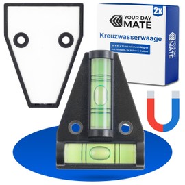 T-spirit Level, 2 Pack, Handy Cross Spirit Level, Small Pyramid Spirit Level, 2-Way Spirit Level for Caravan/Camper
