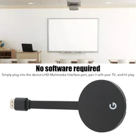 Wireless Display Adapter, 1080P HD Screen Mirroring Dongle, Media Video Streaming Receiver to HDTV Monitor Projector for Meeting, Multimedia School Education, Home Theater