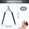 Professional Stainless Steel Cuticle Nippers with Sharp Blade, Non-Slip Handle
