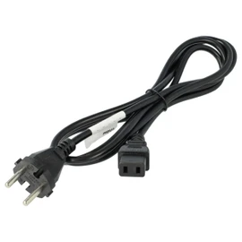 vhbw Power cable earthing contact plug compatible with Roland JX-10, JX-8P, Jupiter-6, KR-100, KR-3000, KR-33, KR-3500, JV-80 - C9 socket, 2 m