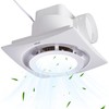 yanliangvich Bathroom Exhaust Fan with Light, 8 Inch Bathroom Ventilation