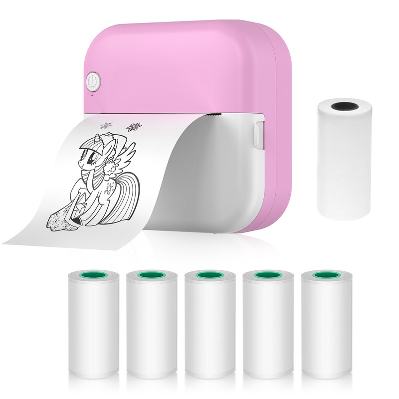 Mini Thermal Printer Multifunction Portable Sticker Maker Instant Photo Inkless