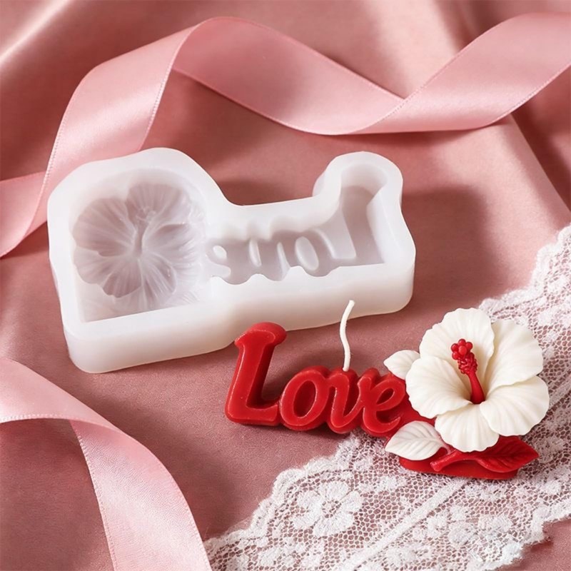 Love Flower Candle Silicone Molds for Candle Making