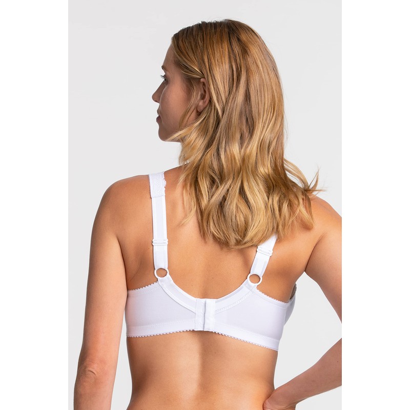 Miss Mary of Sweden Cotton Comfort Underwired Bra 105G White,
