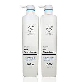 SOFIA BY ODE Dull Hair Strengthening Shampoo and Treatment for All Ages, 2 Pack (680ml each), Prevent Hair Loss, For All Hair Types, With Keratin and Collagen, Natural and Nourishing Formula