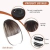 Fleco Postizo Para Mujer Flequillos Postizos Clip De Flequillo Natural