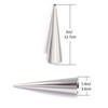 EUICAE Cream Horn Molds 5-inch Large Size Cream Horn Forms