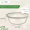 Love Nature Disposable Soup Bowls, 500 ml, Made of Sugar