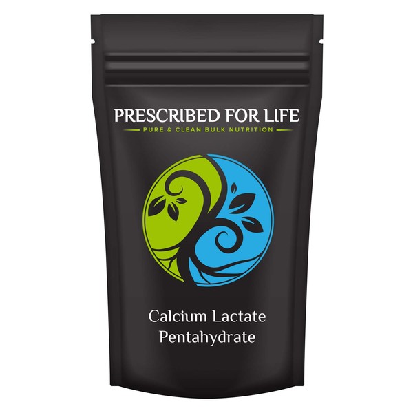 Prescribed for Life Calcium Lactate Pentahydrate - 14% Calcium USP Powder, 5 kg