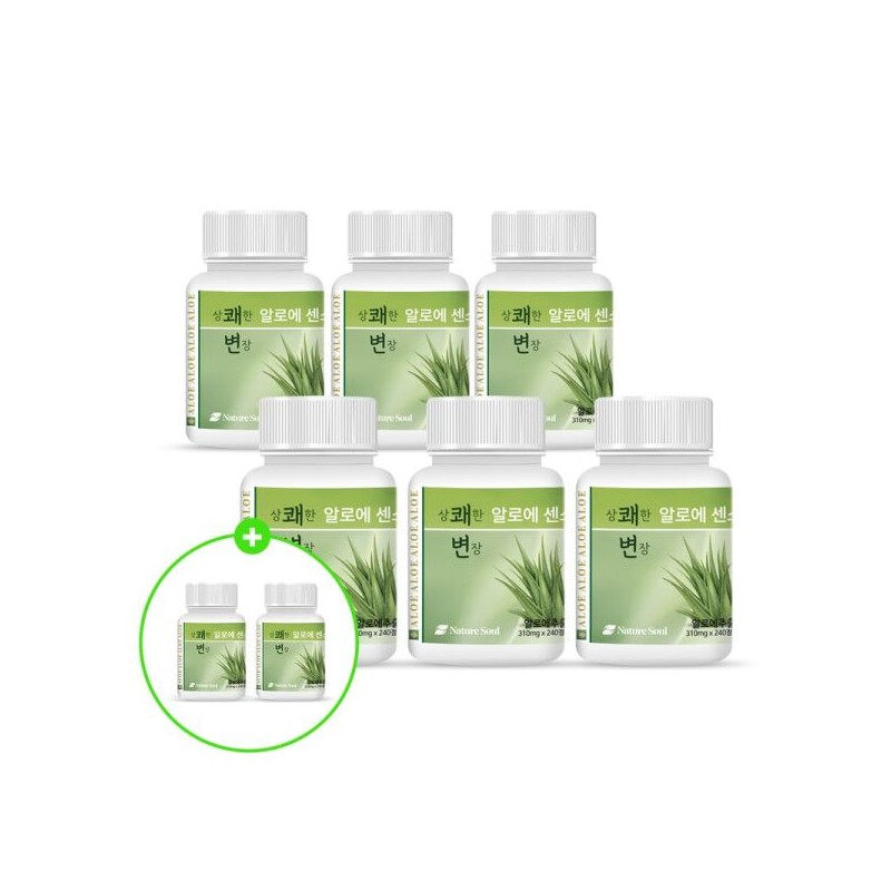 Durinongsan 6+2 상쾌한변장 알로에센스99 240정x6병+2병덤(총8병) 6+2 Refreshing Transformation Aloe Essence