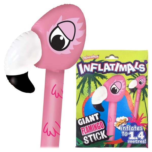 Deluxebase Inflatimals - Flamingo from Giant Inflatable Animal Blow Toy. Perfect Inflatable Party Gifts or Birthday Party Decorations for Kids