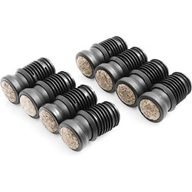 Design61 Chair Glides Set of 8 for Inner Tube Diameter 13.5 - 14 mm Felt Furniture Glides Joint Glides Felt Glides Floor Protection Floor Glides for Insertion
