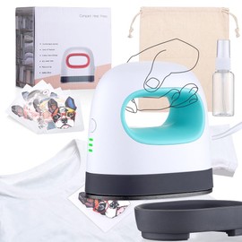 Firelex Mini Heat Press Machine Portable, Small Iron Press Heating Transfer for T Shirts Shoes, Hats,Crafts,HTV Vinyl Projects with FCC & UL Test
