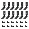 BLCCLOY 12Pcs Black 10 Series Aluminum Extrusion Profiles 1010 Series