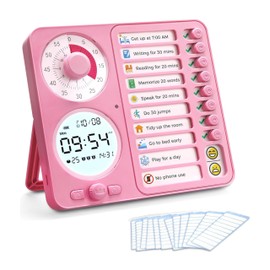 Visual Timer & Digital Alarm for Kids and Adults: Silent Time Management Tool with to-Do List for Home,Kitchen, School, Teacher and Classroom,Chore Chart for Kids
