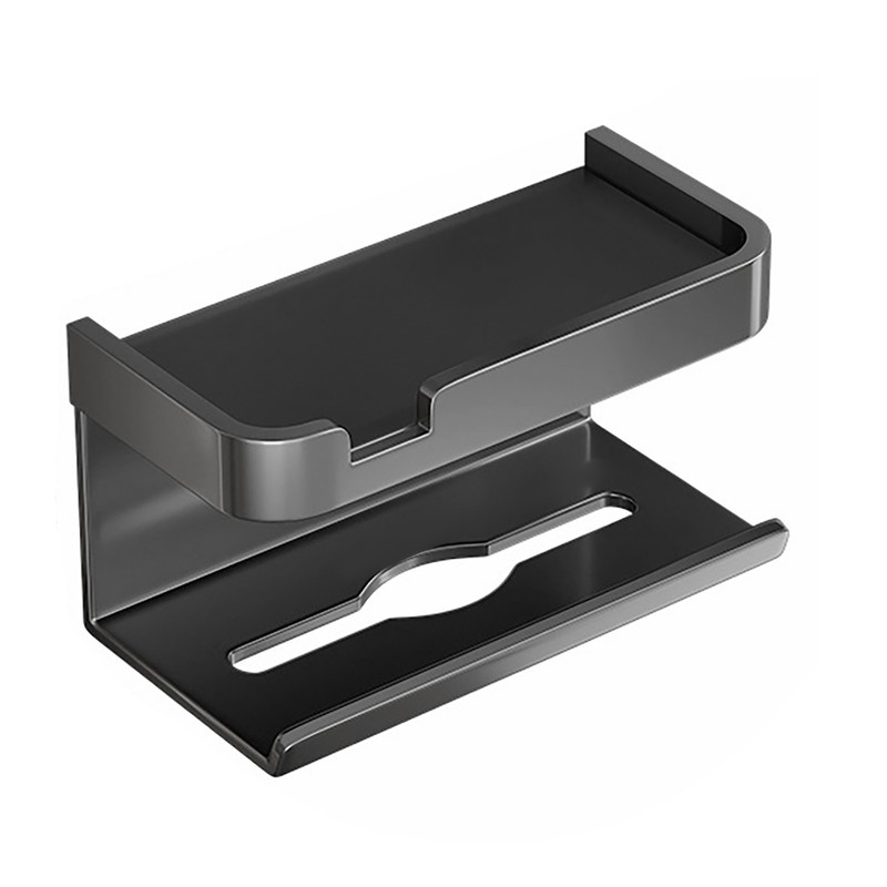 Toilet Paper Dispenser Shelf Space Saving Multifunction Wall Mounted Self