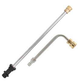 Pressure Washer Extension Wand for Karcher K2 K3 K4 K5 K6 K7, Extension Lance (15.7"/40cm) + 90°Curved Extension Rod (7.08"/18cm) Stainless Steel Dirt Blaster Power Lance for Karcher