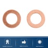 sourcing map 12 mm Inner Diameter Copper Crimp Discs Flat