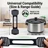 Rxuiael Adjustable Silicone Lid Lock Strap for Slow Cookers and