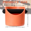 POPOYU Coffee Knock Box,Mini Espresso Knock Box,Orange Coffee Grounds Container