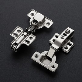 Ravinte 10 Pack 5 Pairs European Kitchen Cabinet Hinges Soft Close Full Overlay Cabinet Door Hinges Heavy-Duty Frameless Adjustable Concealed Cabinet Cup Hinge