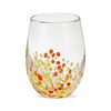 tag 16 oz. PebbleGlass Stemless Wine Orange Multi Dishwasher Safe