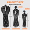 Golf Club Head covers Fairway Wood FW with Interchangeable Number