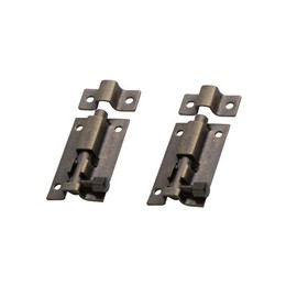 Sliding Door Locks Stainless Steel, Door Latch 3-Inch Slide Lock Barrel Bolt, Security Sliding Latch Lock Bedroom Door Lock with Screws, Green Bronze 2 pcs